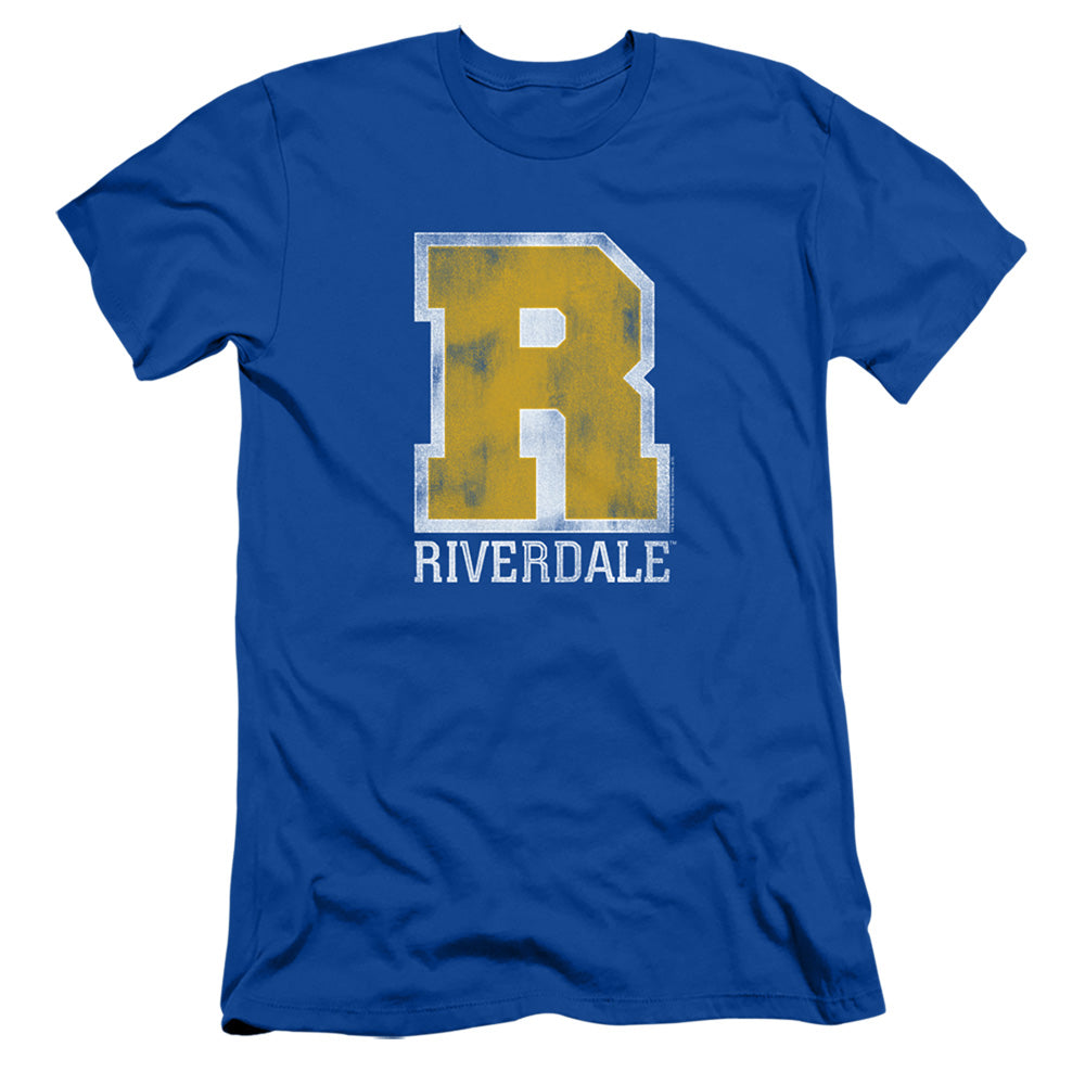 Riverdale Slim Fit T-Shirt Vintage Varsity Logo Royal Tee