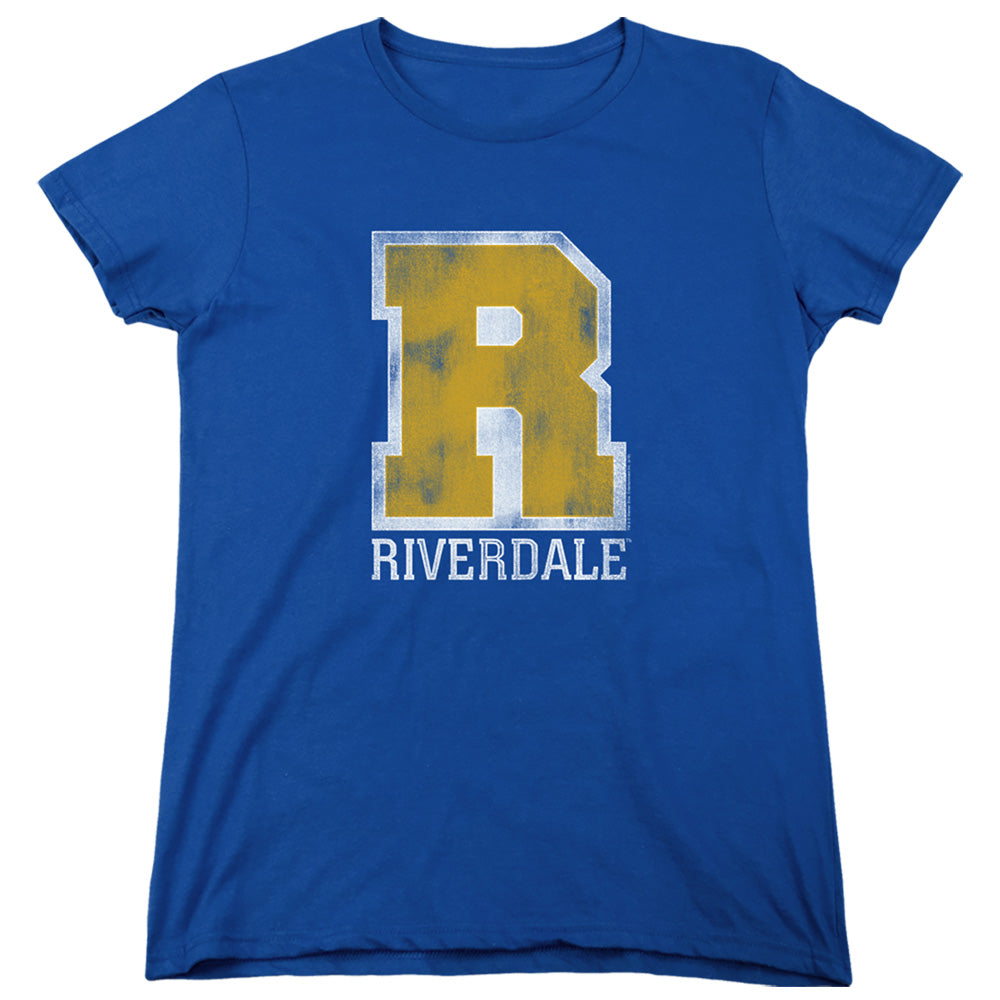 Riverdale Womens T-Shirt Vintage Varsity Logo Royal Tee