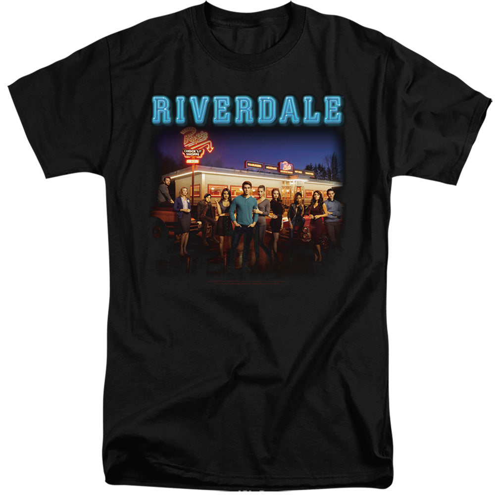 Men's Riverdale Tall T-Shirt Pops Chock'Lit Shoppe Black Tee - Tall Sizes