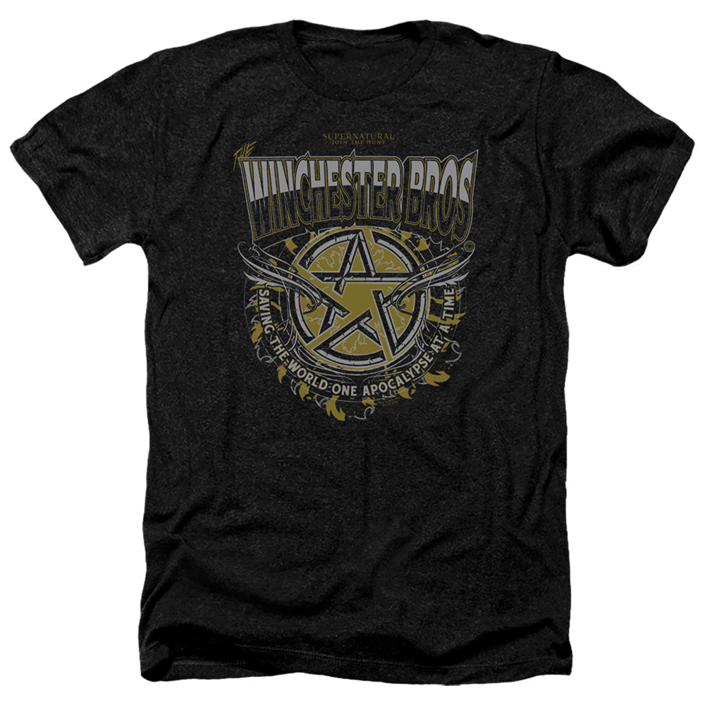 Supernatural Heather T-Shirt Winchester Bros Black Tee