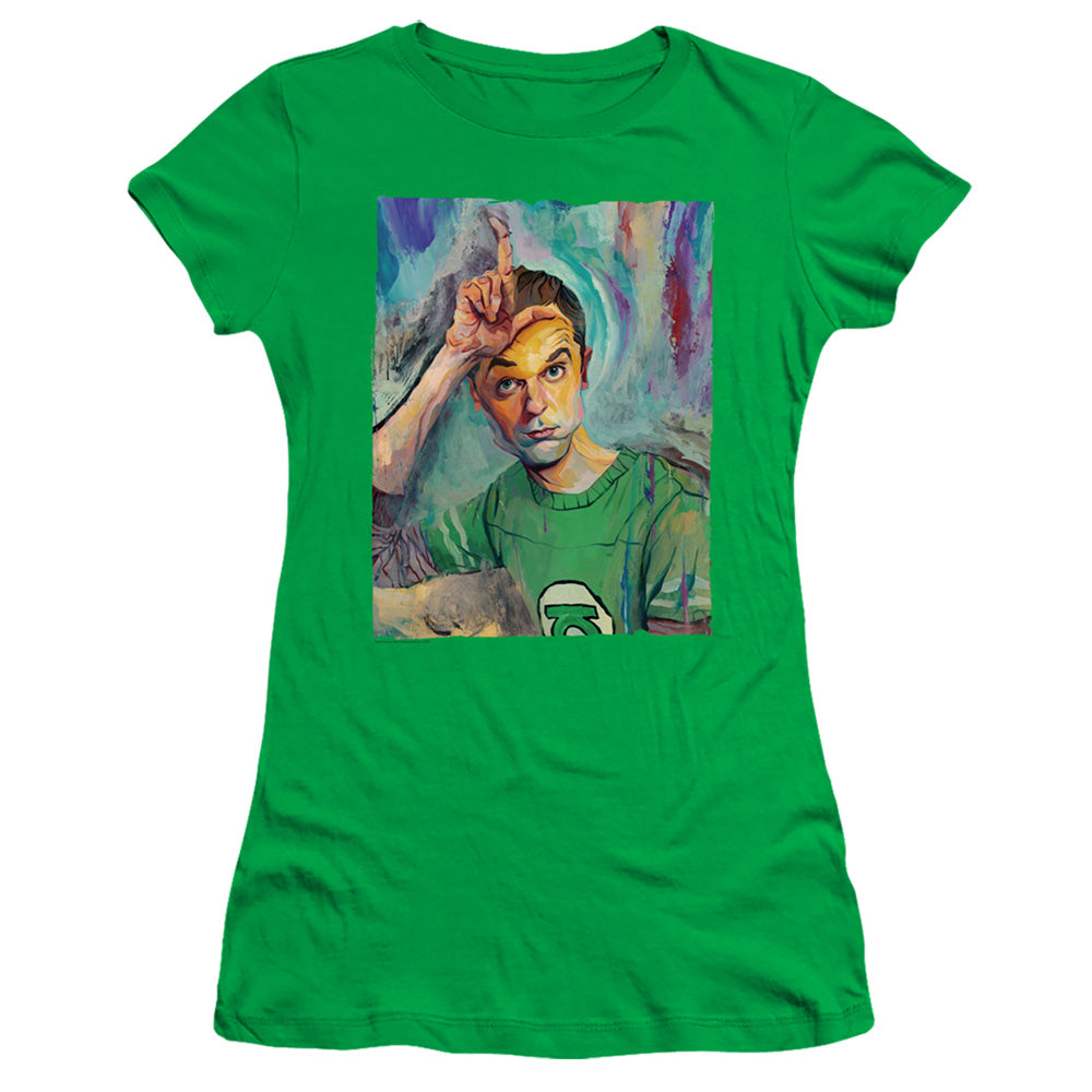 The Big Bang Theory Juniors T-Shirt Sheldon Painting Kelly Tee