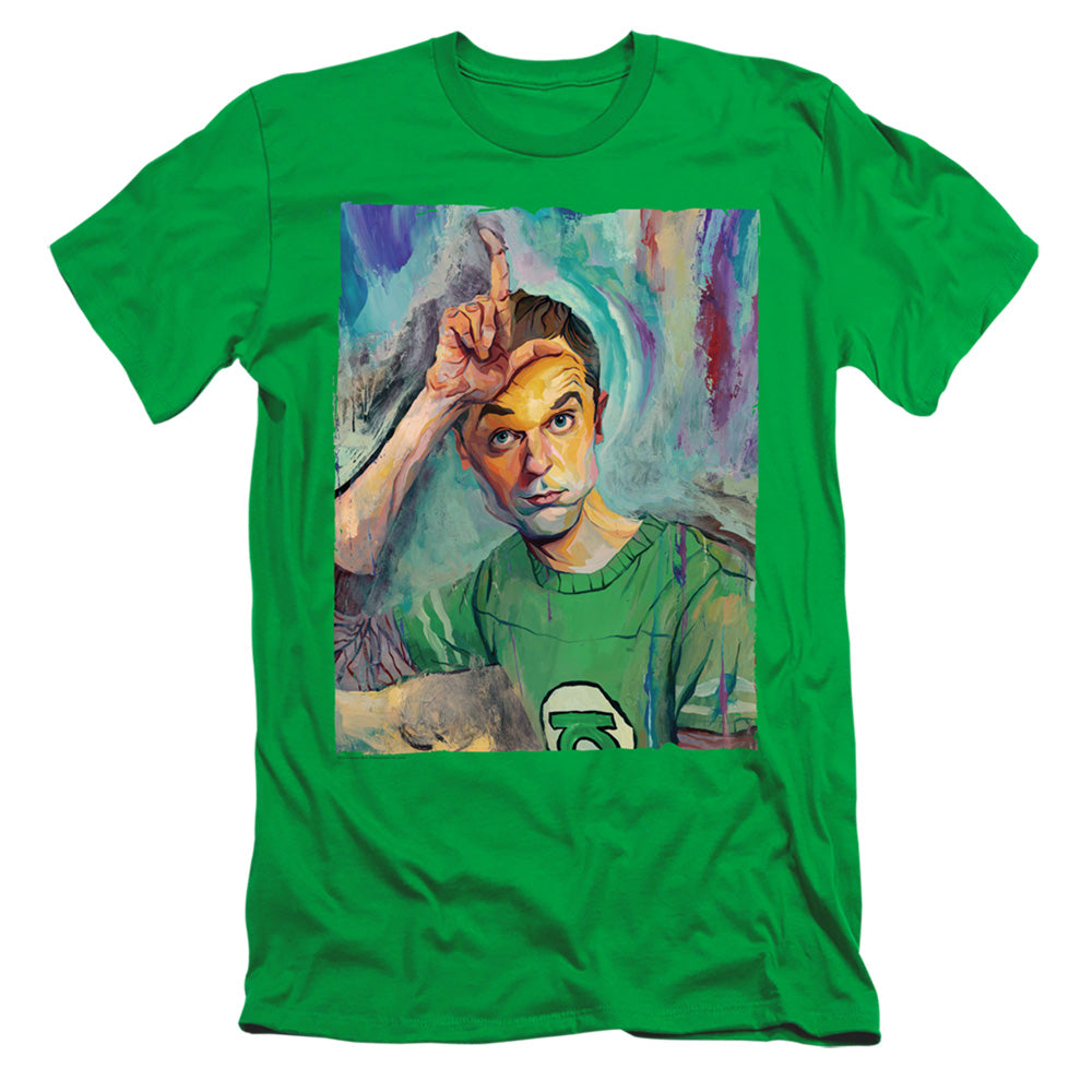 The Big Bang Theory Slim Fit T-Shirt Sheldon Painting Kelly Tee