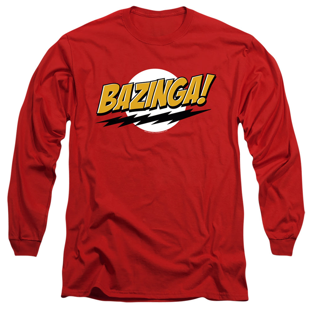 The Big Bang Theory Long Sleeve T-Shirt Bazinga Red Tee