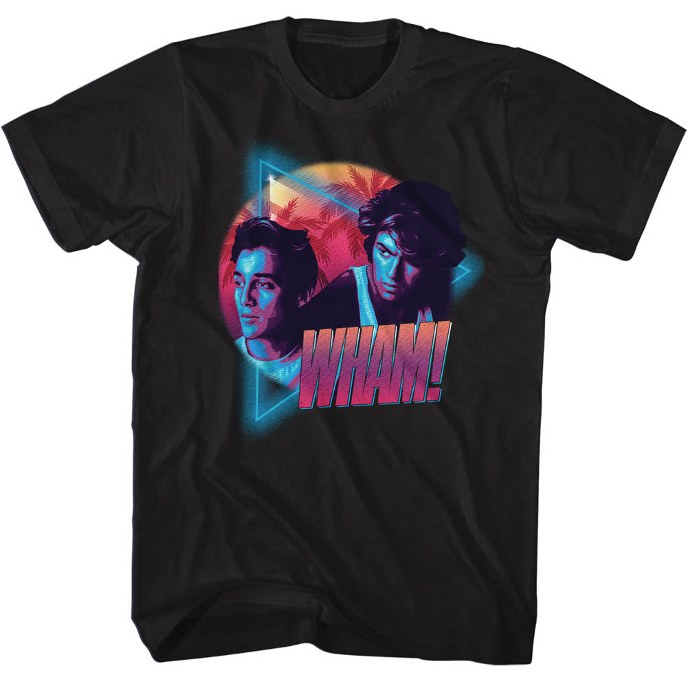 Wham T-Shirt Neon Portrait Black Tee