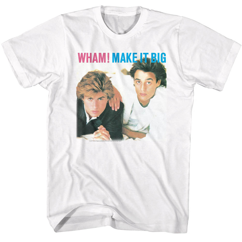 Wham T-Shirt Make It Big Album Cover White Tee
