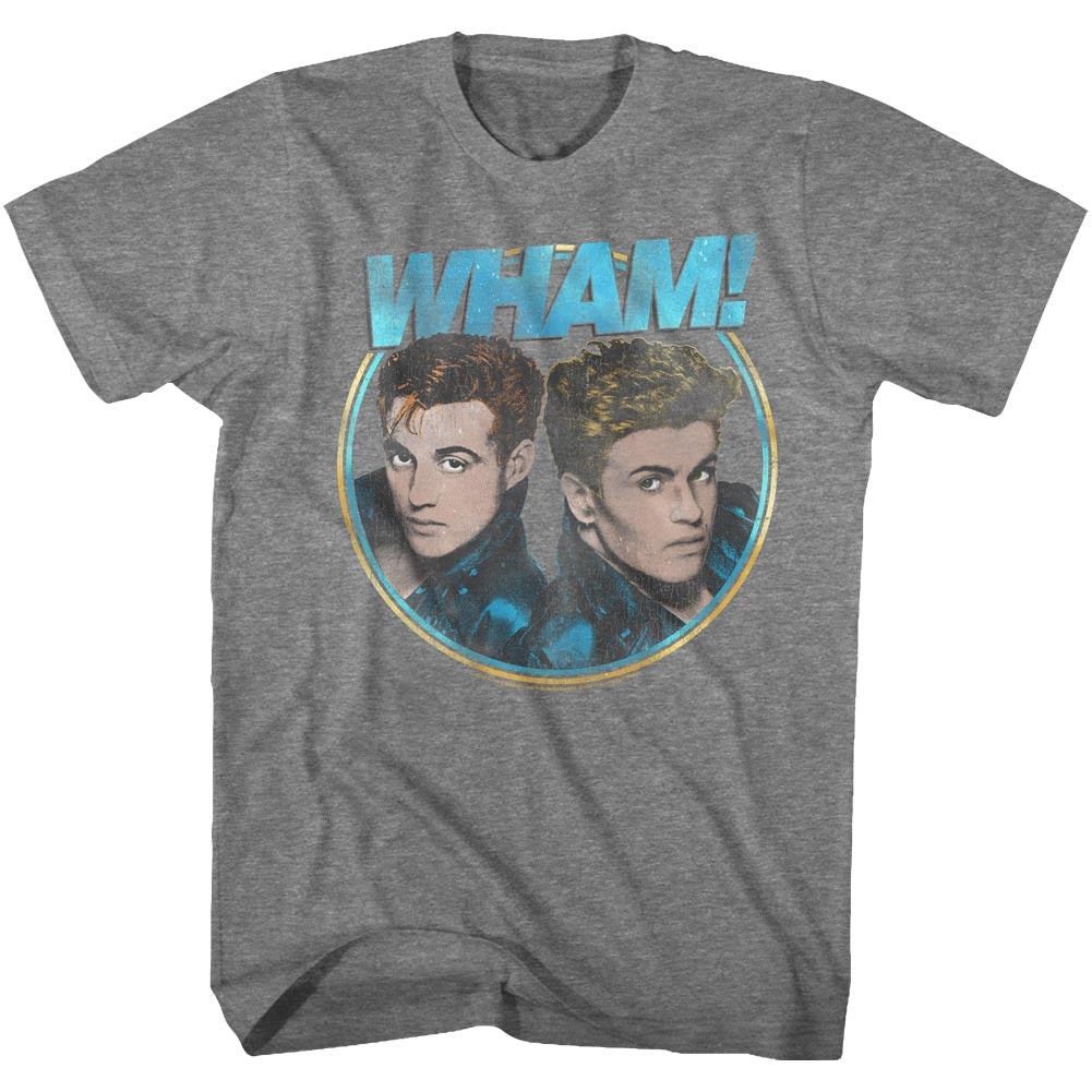 Wham T-Shirt Circle Portrait Graphite Heather Tee