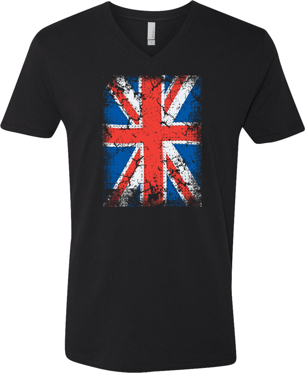 Union Jack T-shirt Flag V-Neck