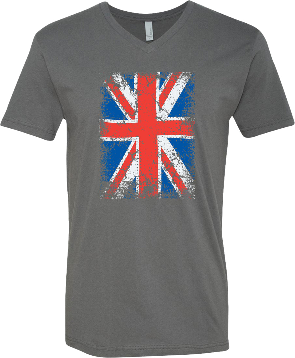 Union Jack T-shirt Flag V-Neck