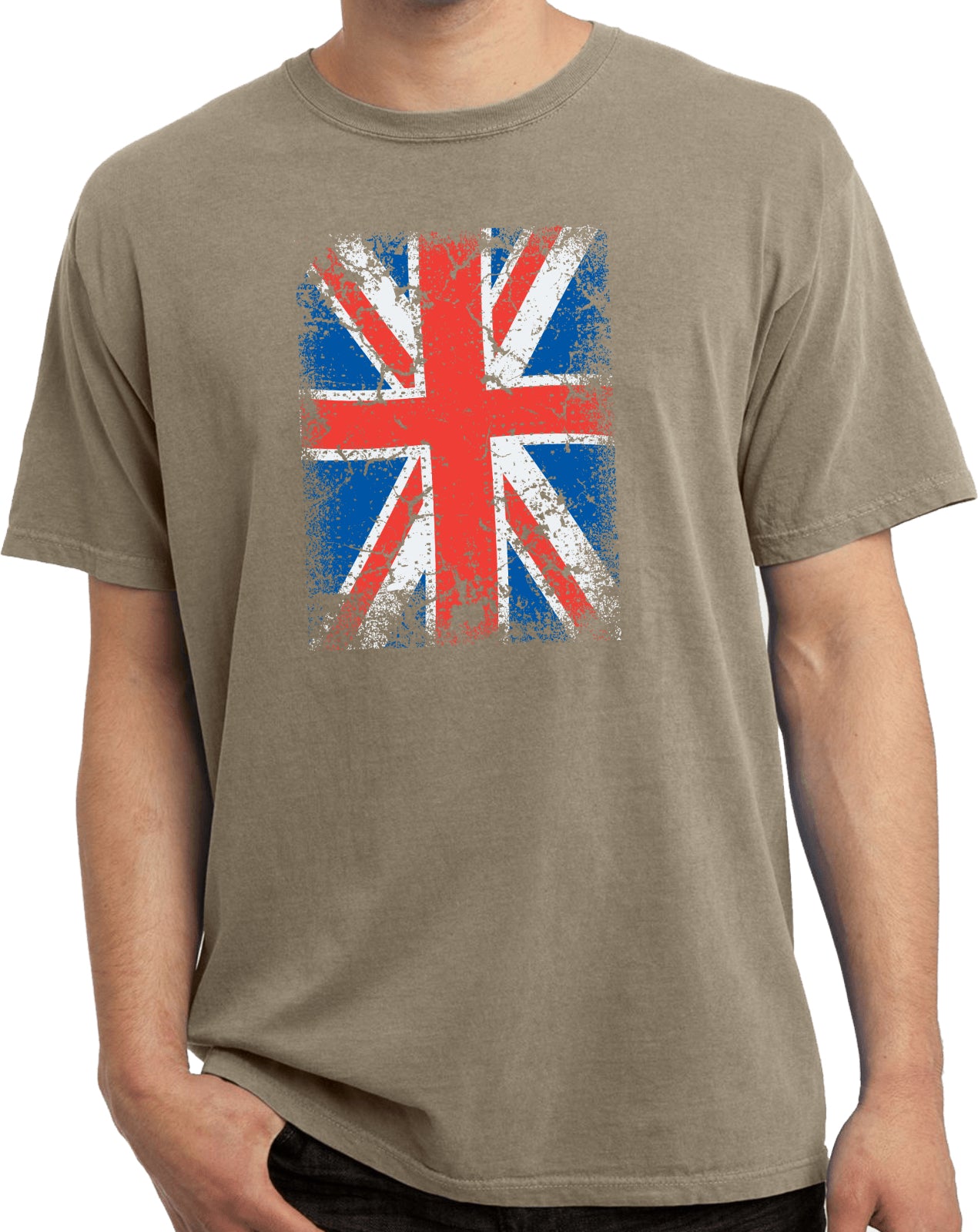 Union Jack T-shirt Flag Pigment Dyed Tee