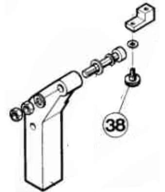 Polymax Part Number 038 : THUMBSCREW, BOTTOM CLAMP HLDR