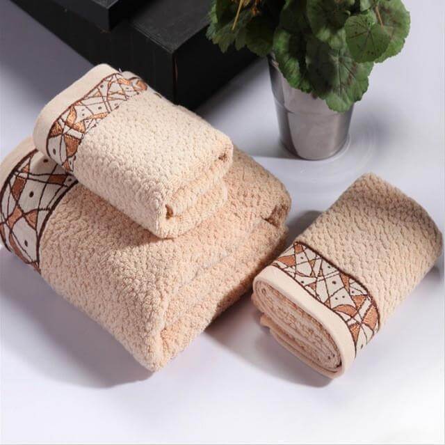 Bath Towels 3-Piece Set Cotton Towels