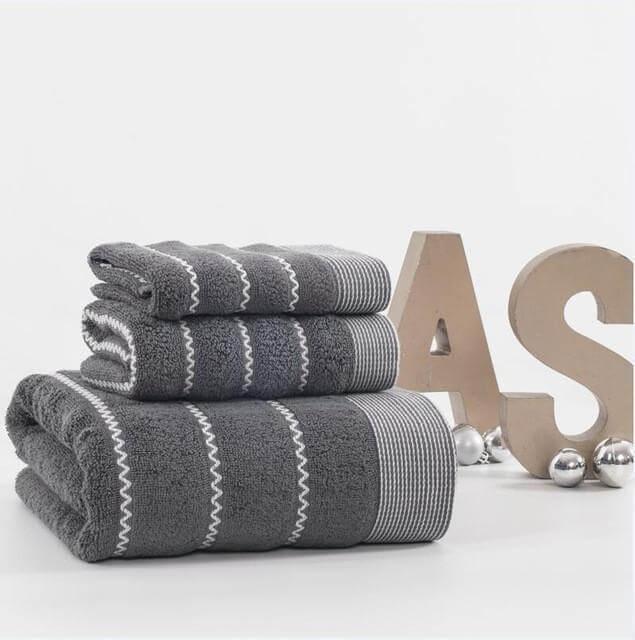 Bath Towels 3-Pieces Cotton Towel Set Bath Towel