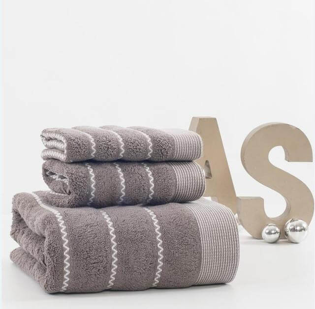 Bath Towels 3-Pieces Cotton Towel Set Bath Towel