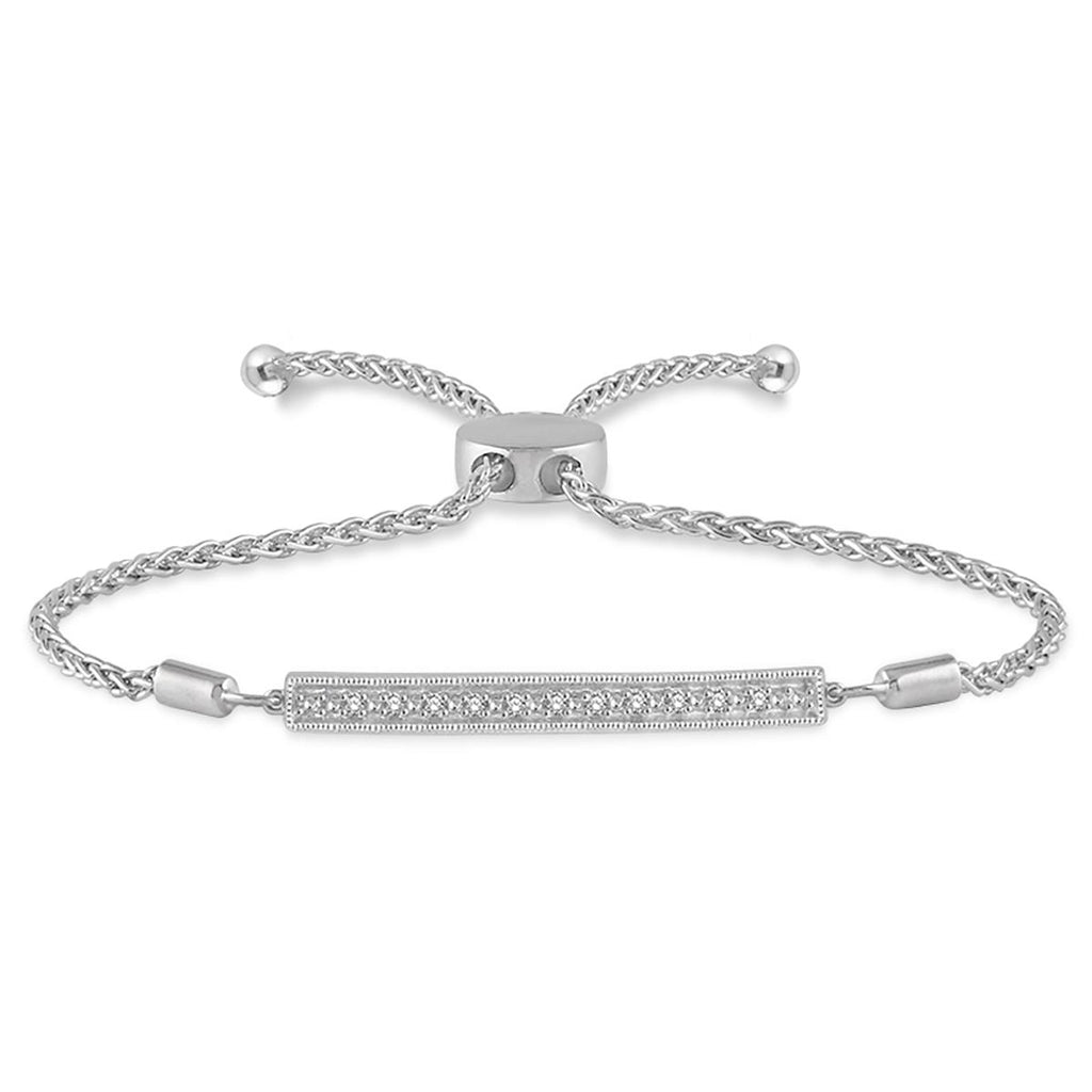 Diamond Bar Bolo Bracelet – Forever Today by Jilco