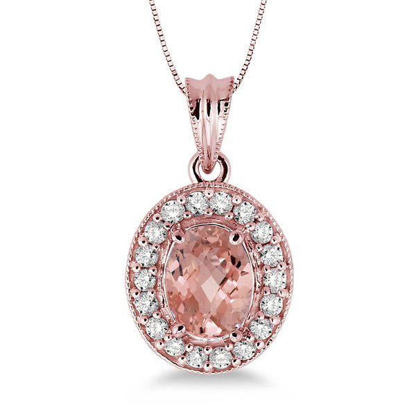 Morganite & Diamond Necklace – Forever Today by Jilco