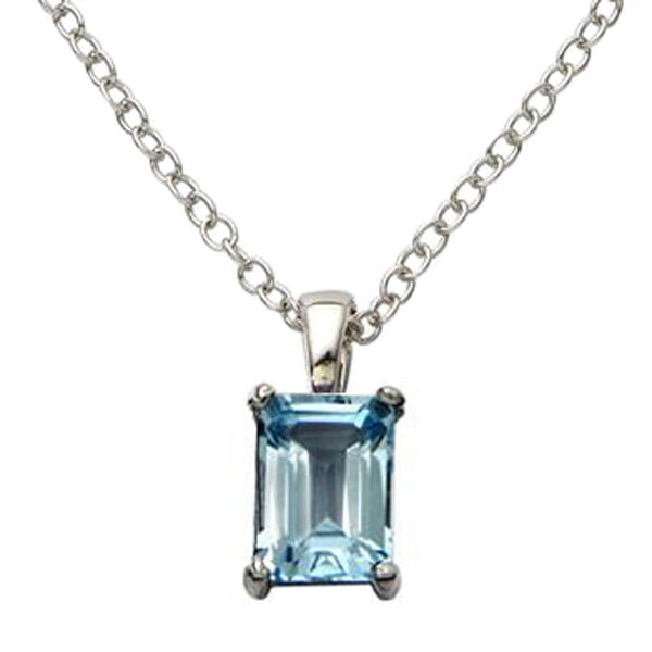 Classic Emerald-Cut Gemstone Necklace – Forever Today by Jilco