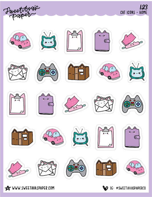 This Is The Way Planner Stickers - Snowball The Cat - [916] – Sweet Ava's  Paper