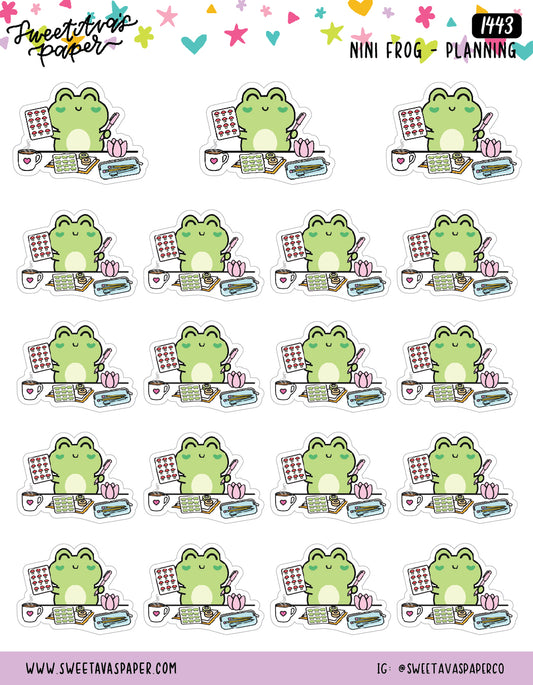 Hanging Around The Pond Planner Stickers - Nini Frog [1251] – Sweet Ava's  Paper