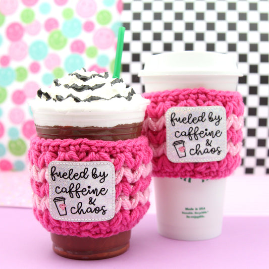 Everything Is Fine Crochet Cup Cozie Sleeve – Sweet Ava's Paper