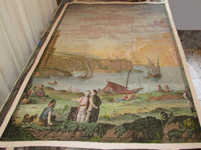 Holly Alderman WALLGAZE Wallpaper Views of Italy hand painted Smyrna Jan Serafine Lake Forest