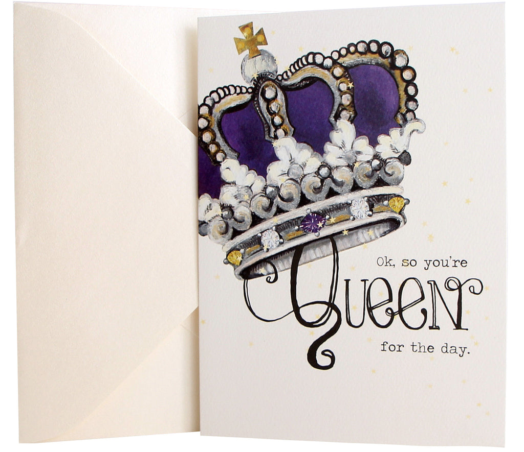 Birthday Card Queen Crown Kellykay 2434