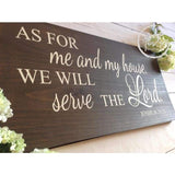 As for me and My House We Will Serve the Lord Bible Verse Wall Art Wood Sign Wood Finds