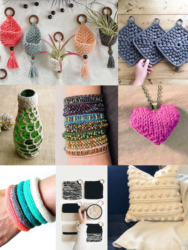 super small knitting and crochet pattern blog round-up -- global backyard industries