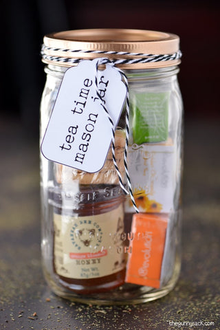 tea time diy mason jar gift project