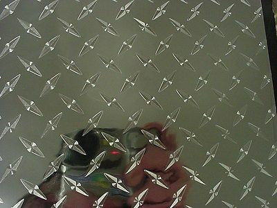 Diamond Plate Wall Border Vinyl, Choose Your Size and Color, 6" and 8" wide roll - Paper Street Plastics - Self Adhesive Wall Border