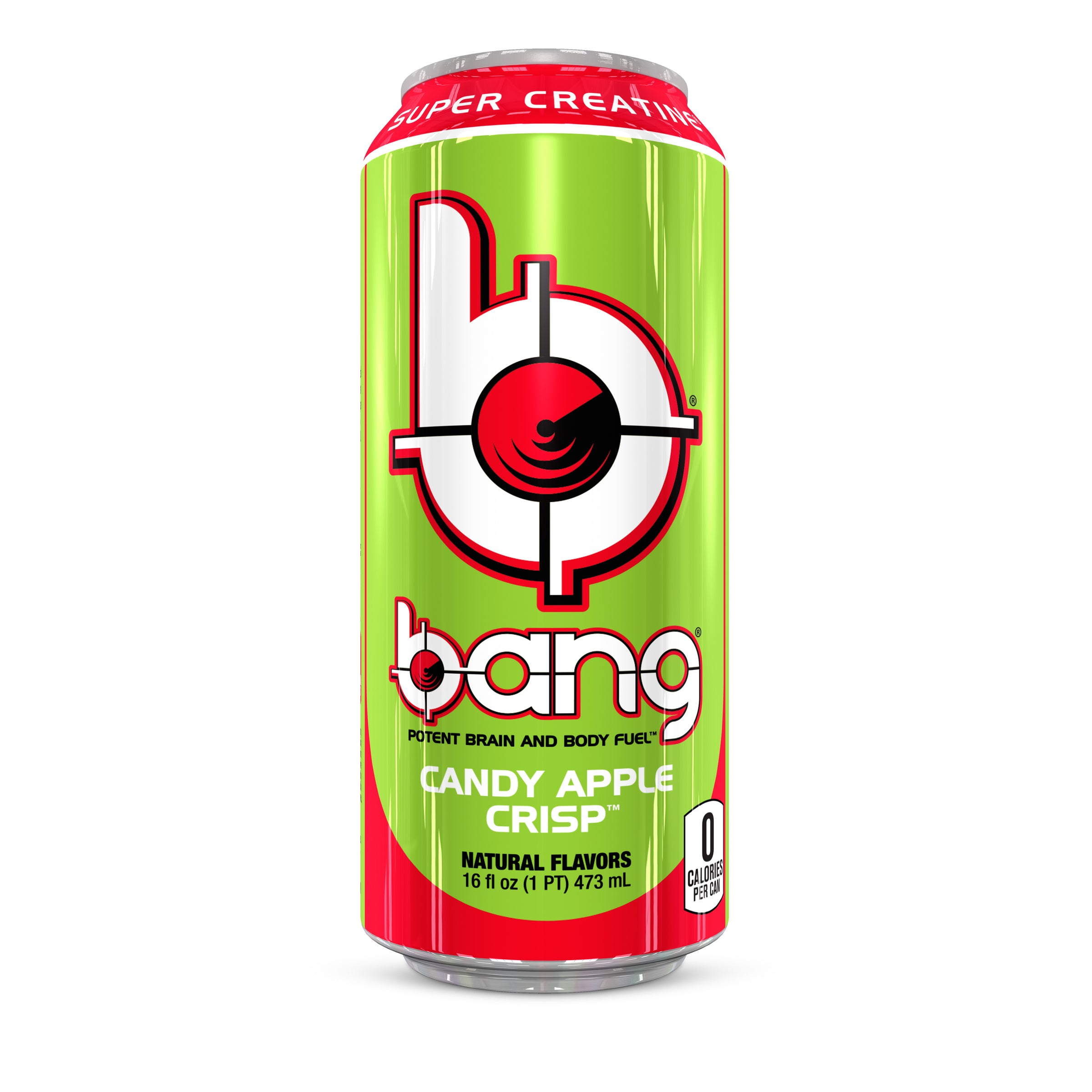 Bang Energy, Candy Apple Crisp, 16 Fluid Ounce (12 Pack) Ready to