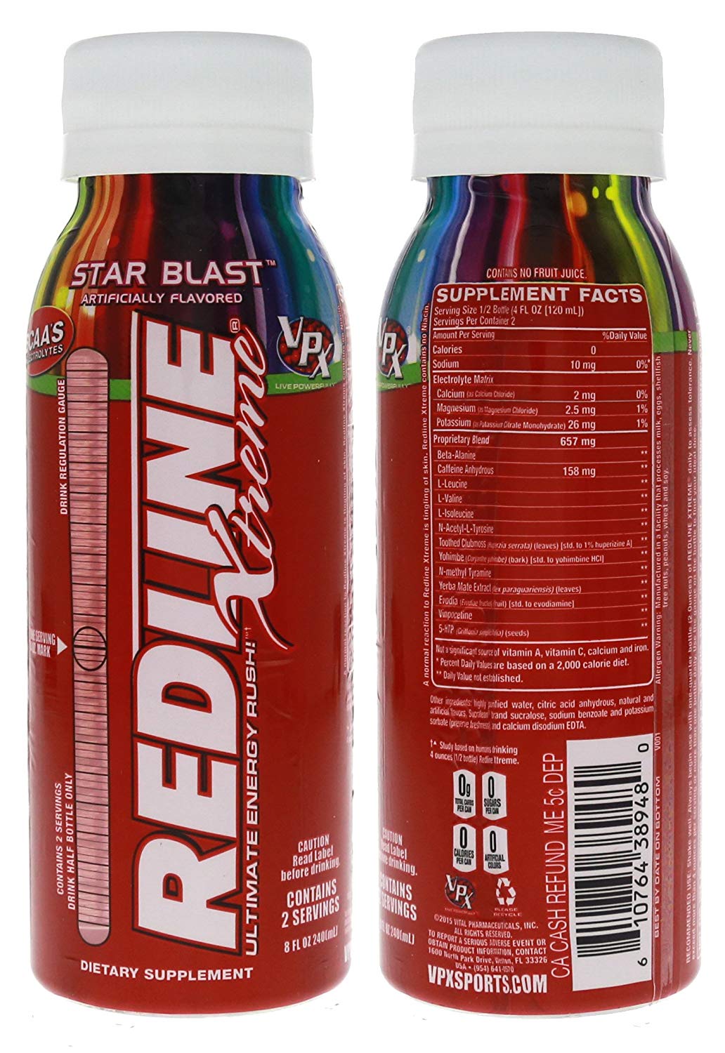 redline energy drink label