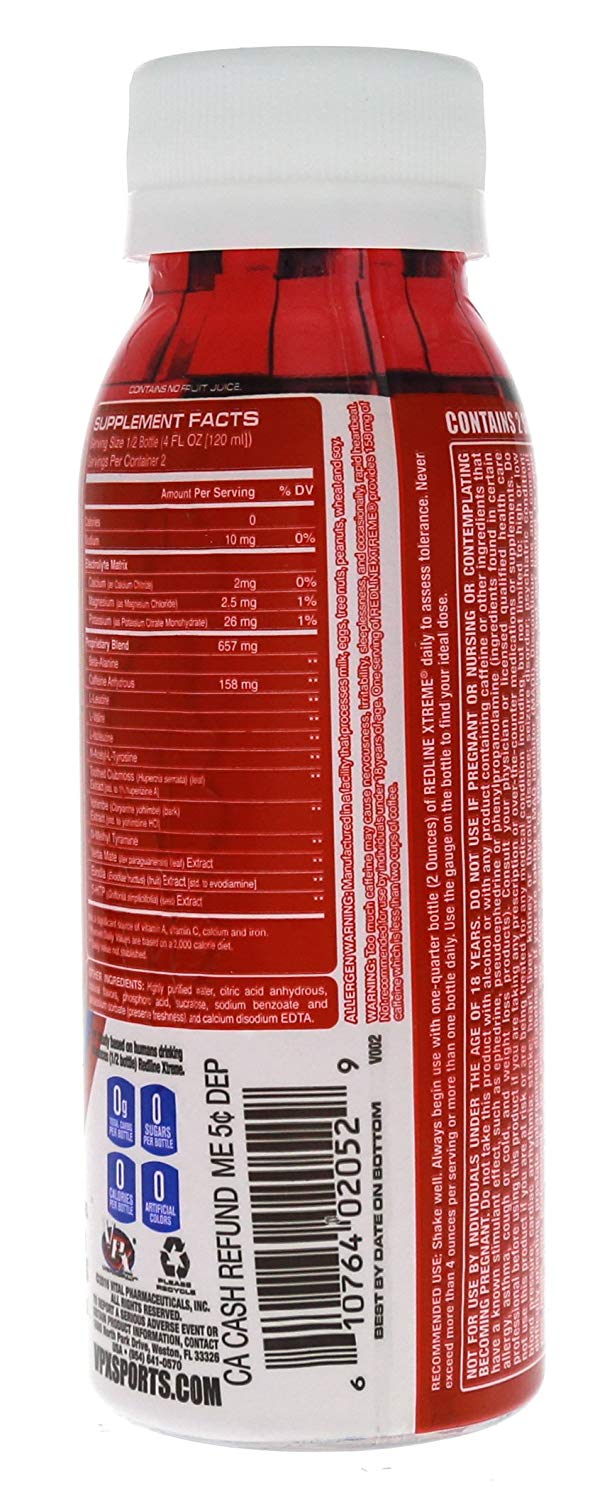 redline energy drink warning