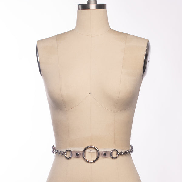 Apatico - Industrial Chained Belt - Clear PVC - Holographic