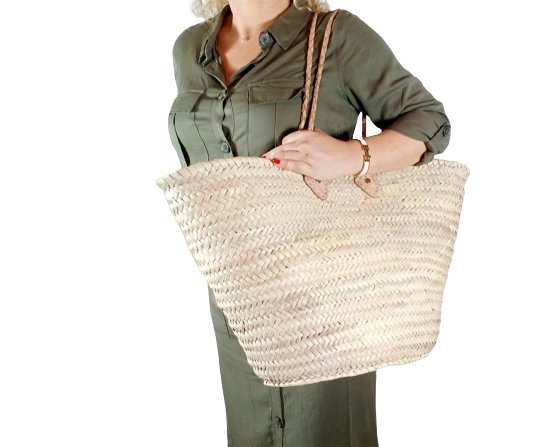 Double Strap Market Basket - Dark – The Riviera Towel Company