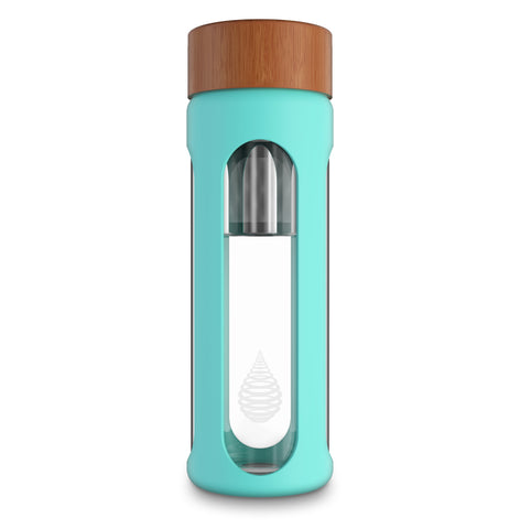 Alkaline glass water bottle