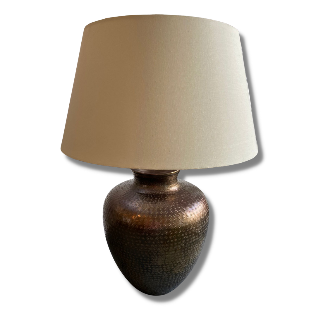 large brass lamp