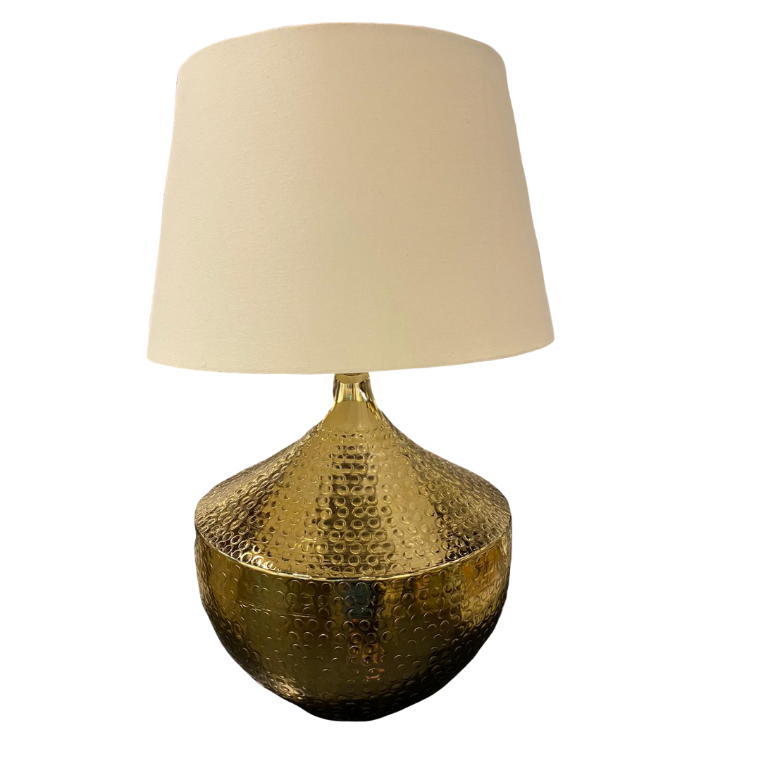 large brass lamp