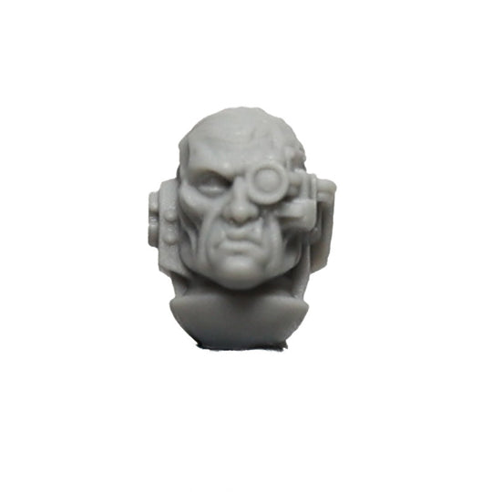 Warhammer 40K Forgeworld Space Marine Iron Warriors MKVI Head Bare B Image 1