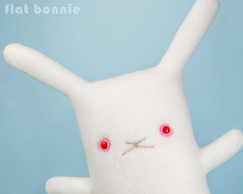 white rabbit stuffed animal