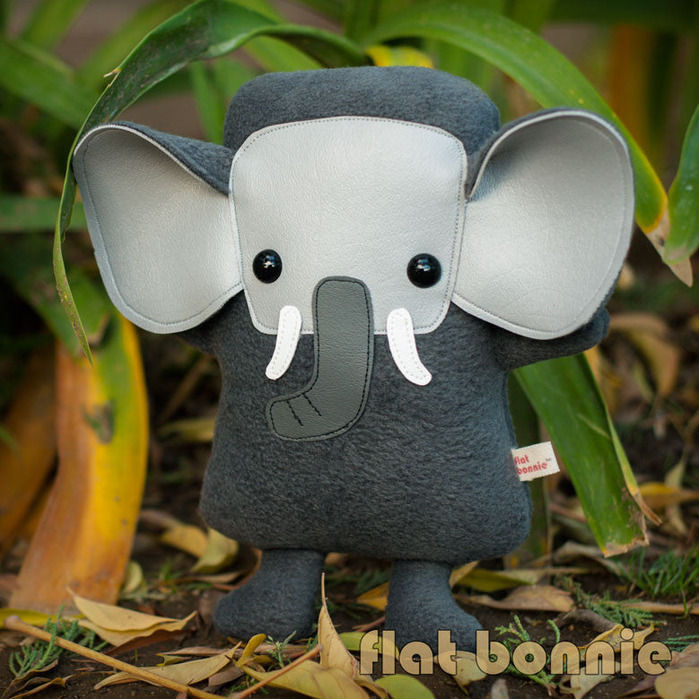 flat elephant stuffed animal