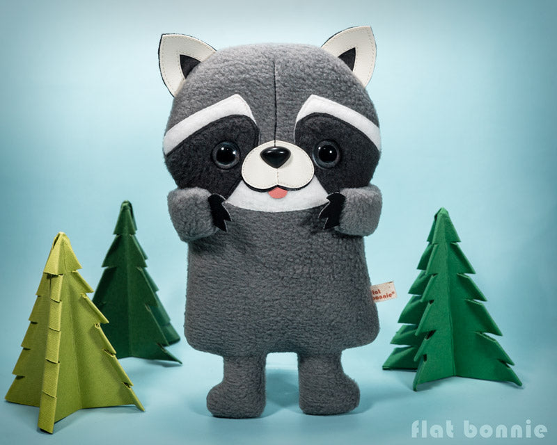 cute raccoon stuffed animal