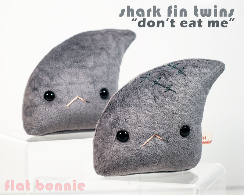 Shark Fin Plush Small Don T Eat Me 2 Options With Or Without S Flat Bonnie