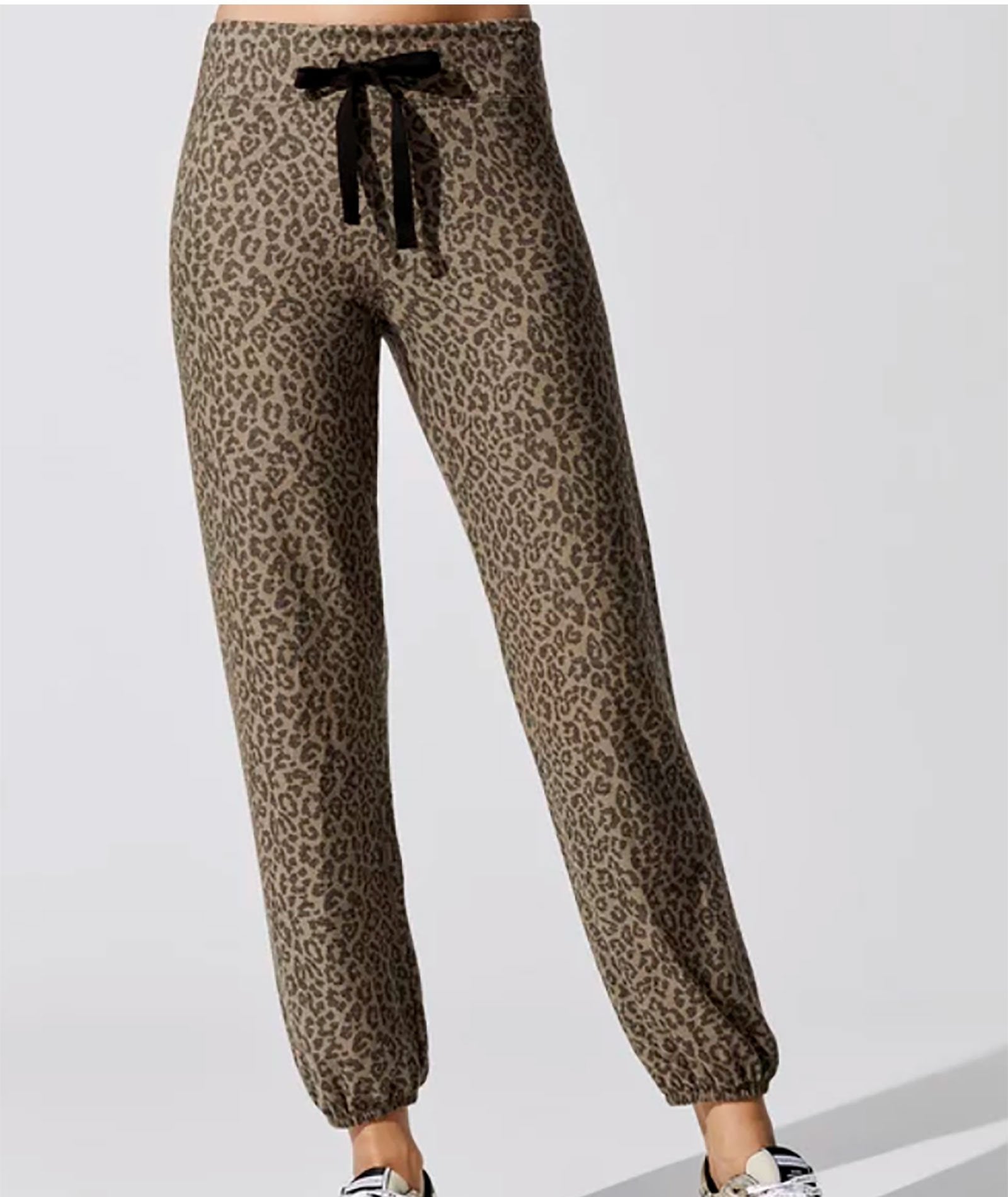 leopard print sweats