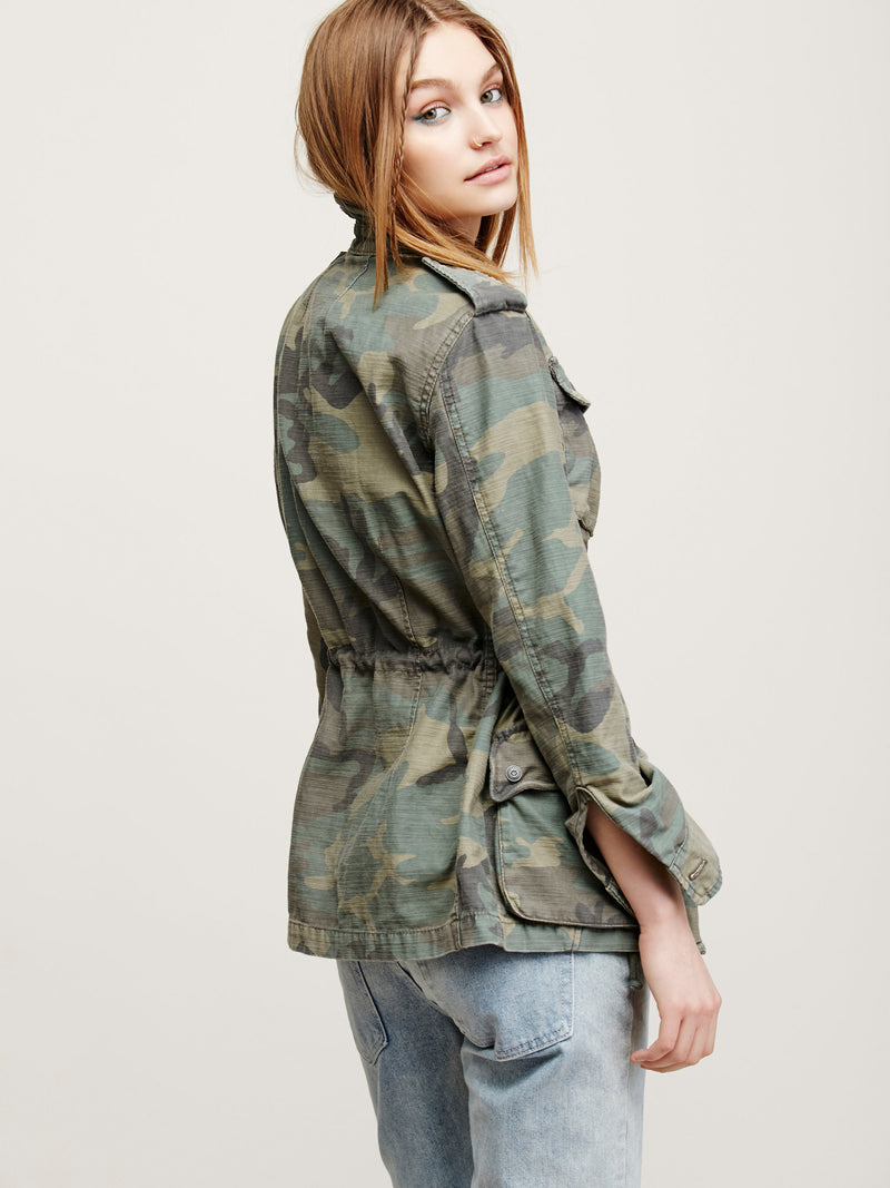 Free People Not Your Brother's Camo Green Jacket – Bliss Bandits