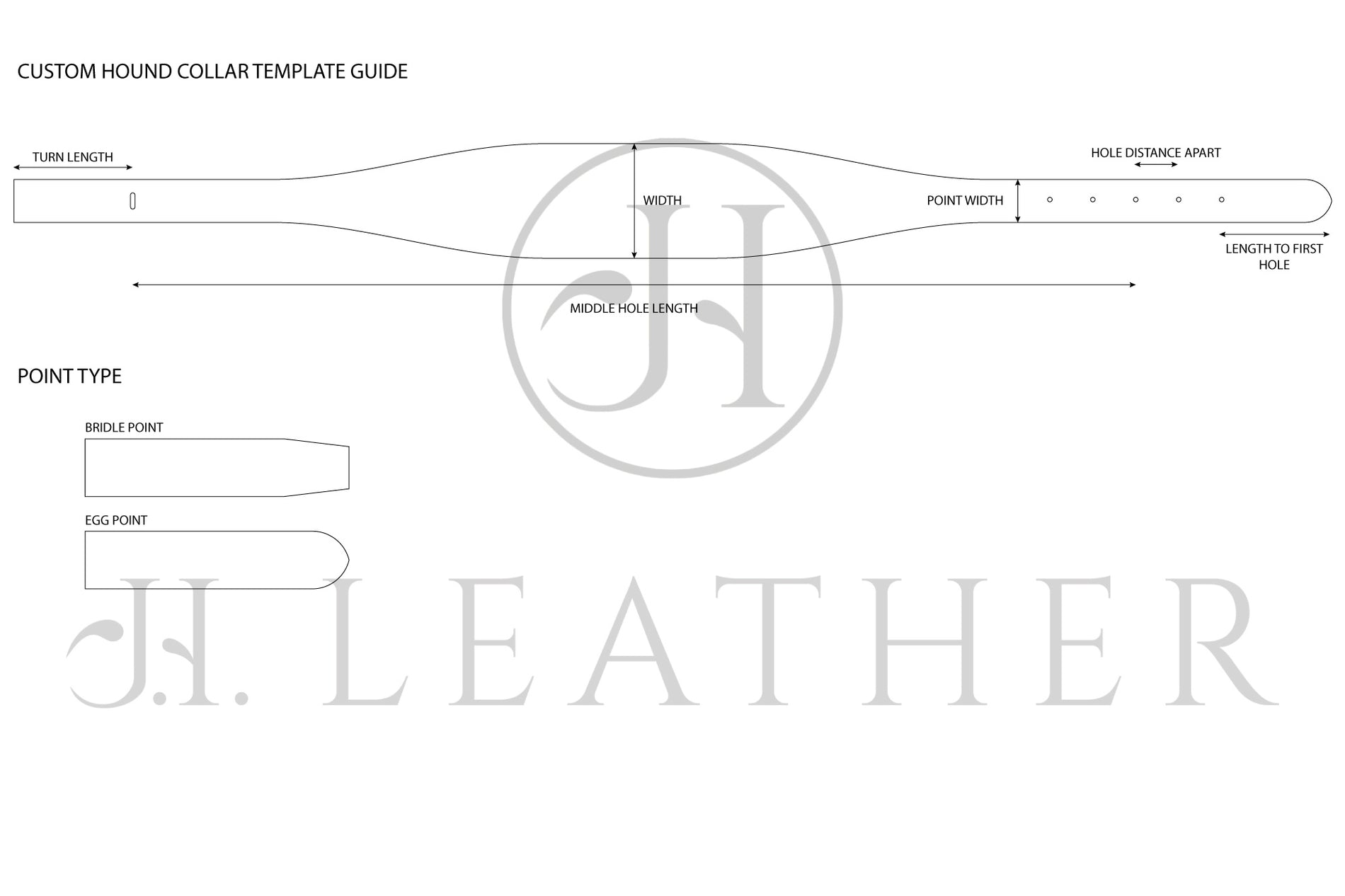 custom-hound-collar-acrylic-template-j-h-leather