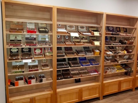 A case in a large walk-in humidor to show how to build a walk in humidor