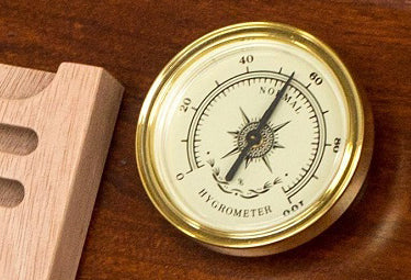 H50C Amish Crafted Cigar Humidor Analog Hygrometer