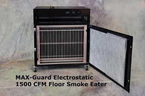 Filters inside the The Electrostatic MAX Guard-S Portable Air Purifier