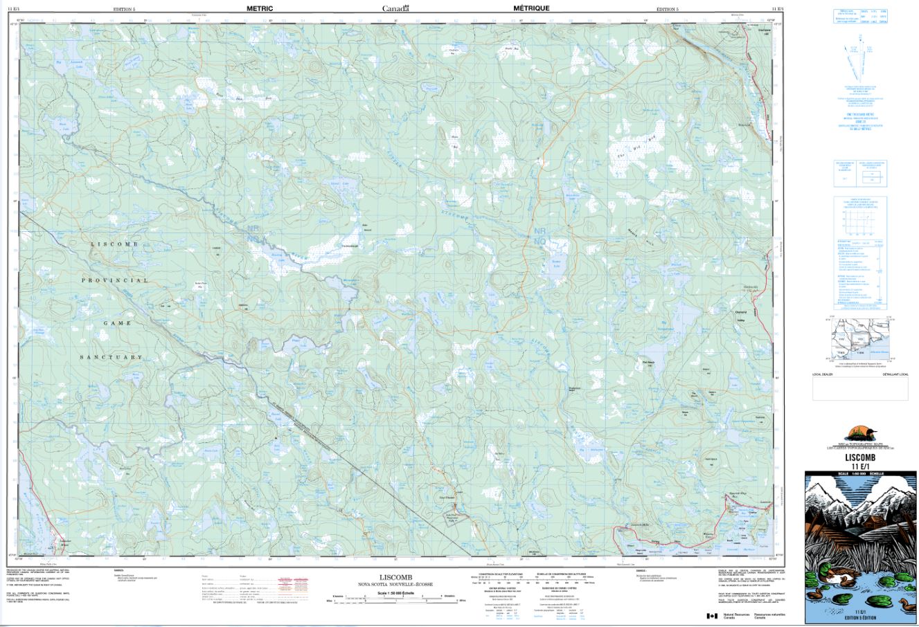 11e01 Liscomb Topographic Map Nova Scotia Maps And More 1413
