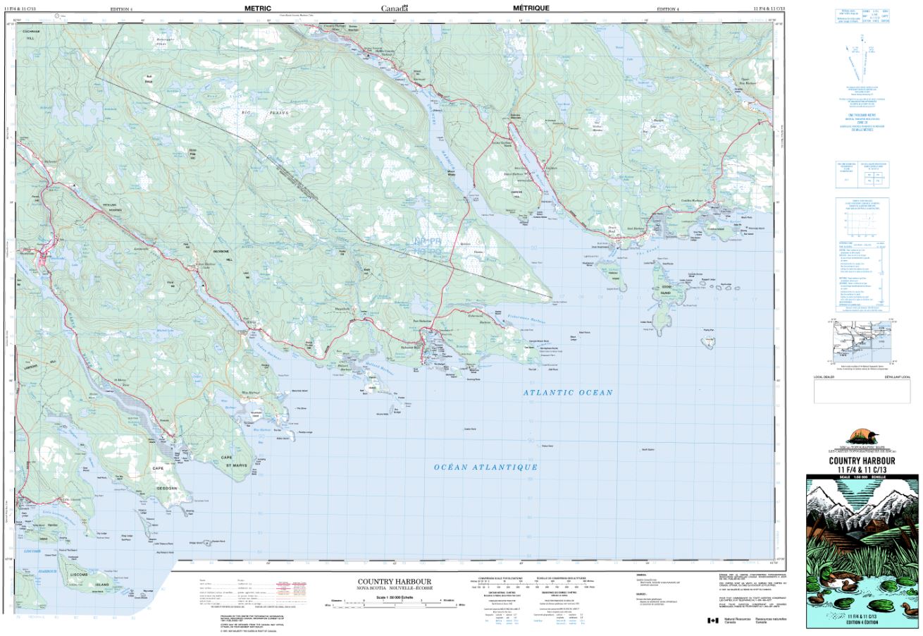 11f04 Country Harbour Topographic Map Nova Scotia Maps And More 7495